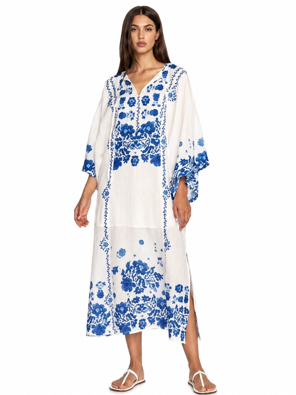 NWT Johnny Was Jade Collection Biannca Linen Kaftan